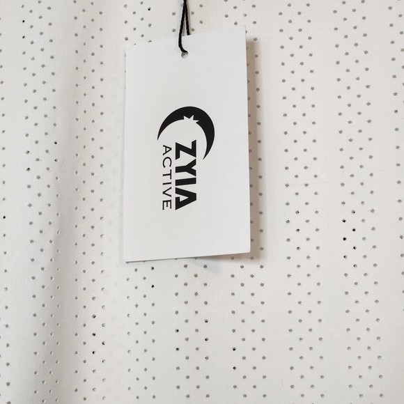 NWT ZYIA Active White Vertical Chill T RC Woman’s Lightweight Shirt Size XL - Picture 5 of 7